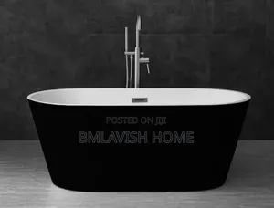 Black and White Acrylic Bathtub