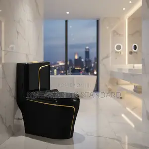 England Luxury Black Water Closet Set