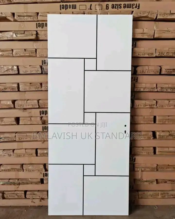 White HDF Interior Room Door