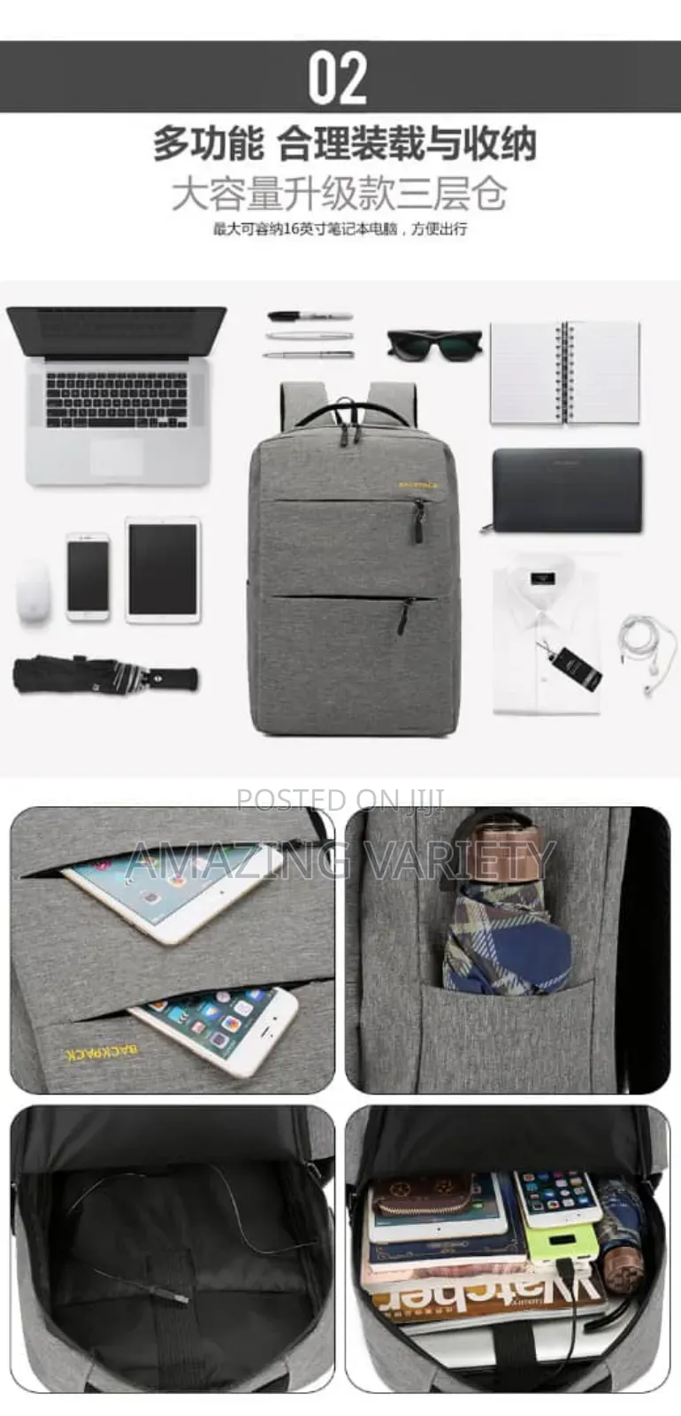 3in1 School Backpack Bag