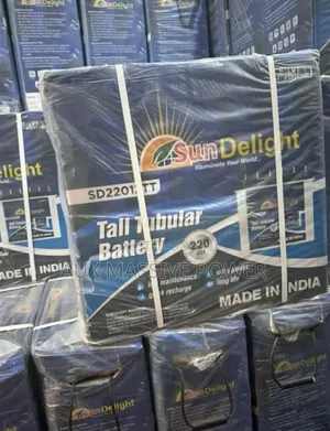 Sun Delight 220ah 12v Tall Tubular Battery - Made in India -