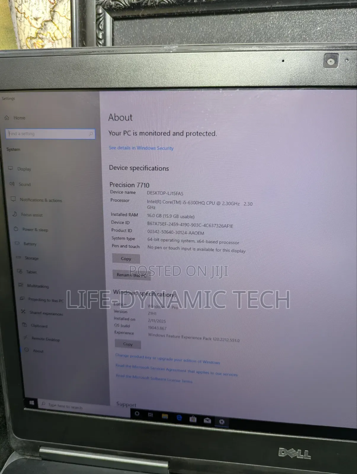 Laptop Dell Precision 7710 16GB Nvidia SSD 512GB