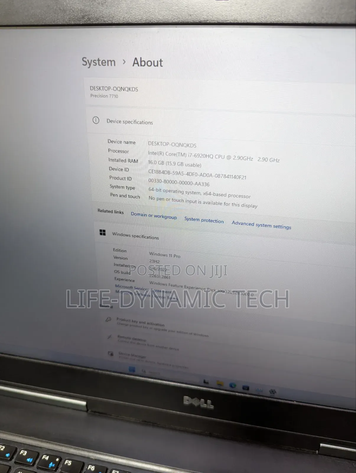 Laptop Dell Precision 7710 16GB Intel Core i7 SSD 512GB