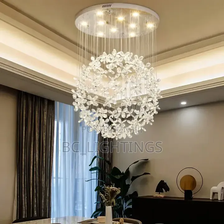 Modern Luxury Flower Crystal Chandelier Light