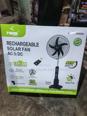 18 Inches Iwin Solar Fan Ac/Dc