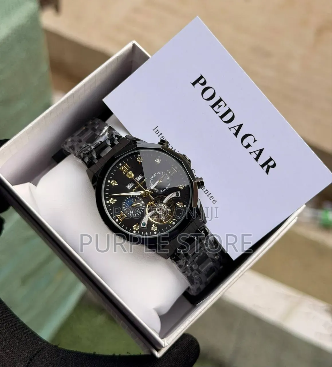 Poedagar Automatic"Mechanical Movement" Functional-Chronograph Watches