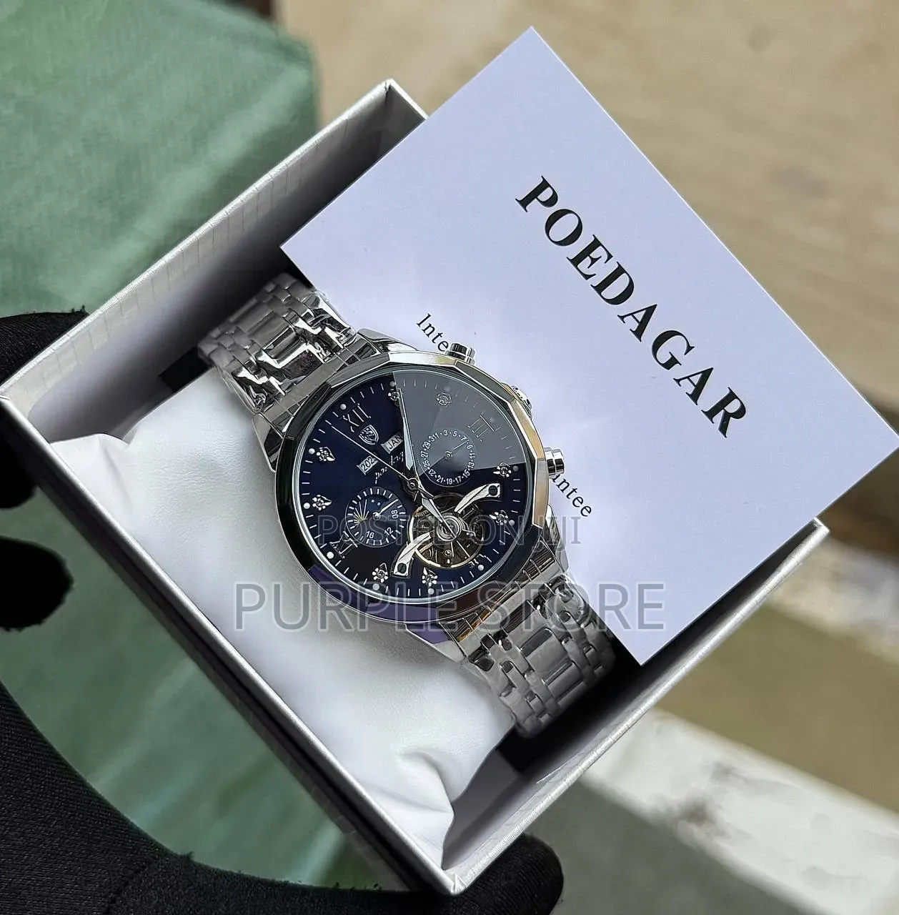 Poedagar Automatic"Mechanical Movement" Functional-Chronograph Watches