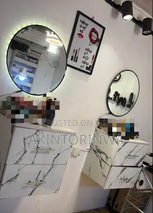 Drawer and Mirror Includes Light