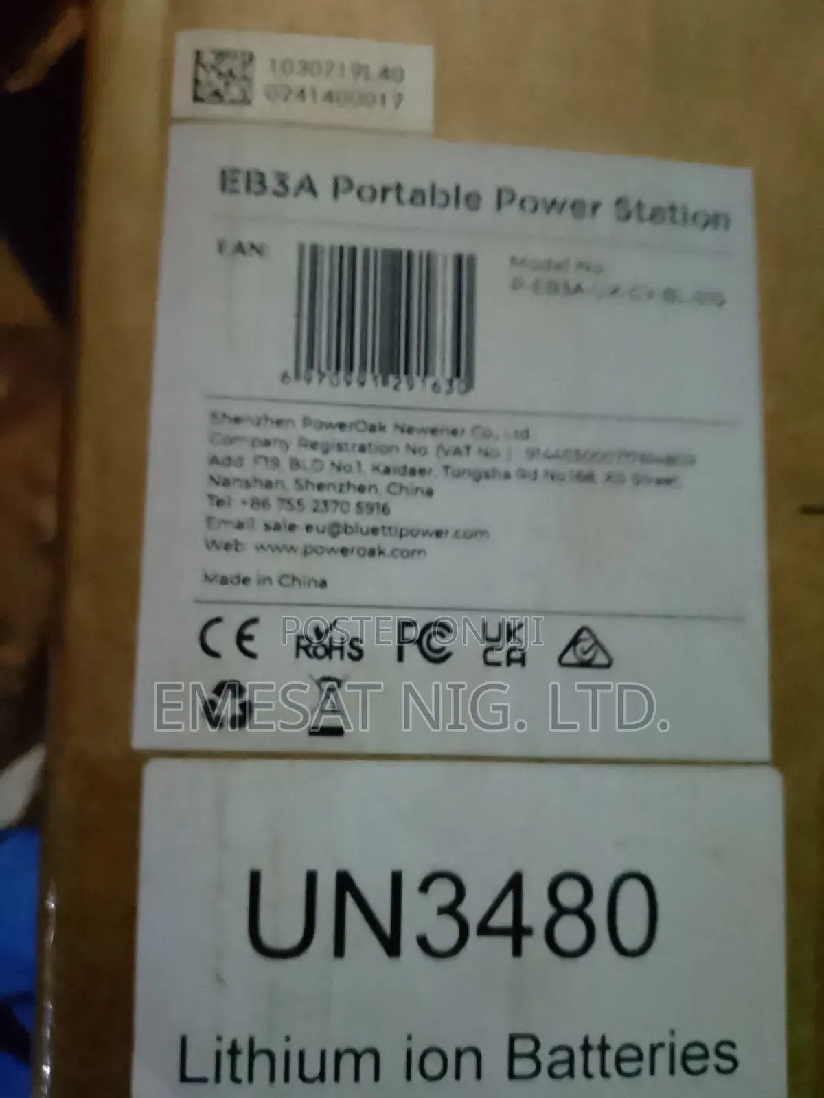 Eb3a Portable Solar Generator – 600w