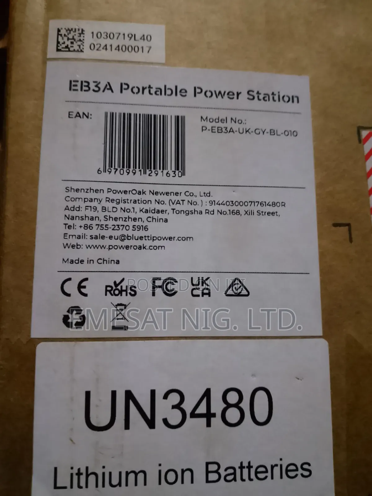 Eb3a Portable Solar Generator – 600w