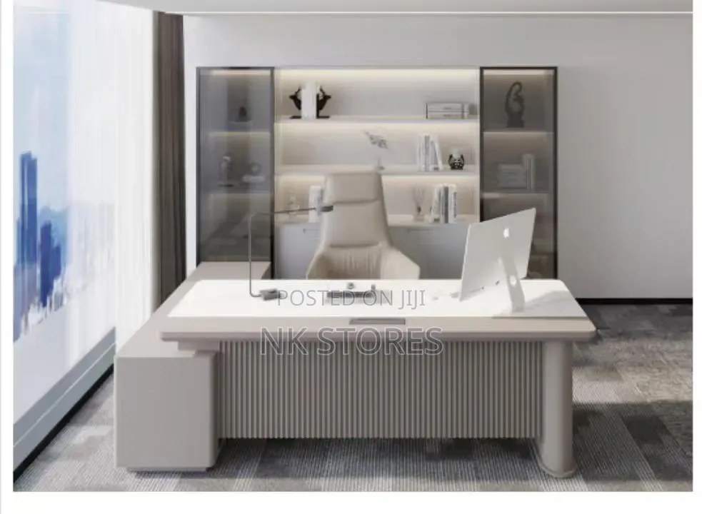 Modern Executive L-Shaped Office Desk Set