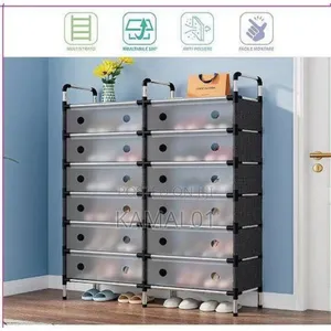 6 Layer Dustproof Double Design Shoe Rack