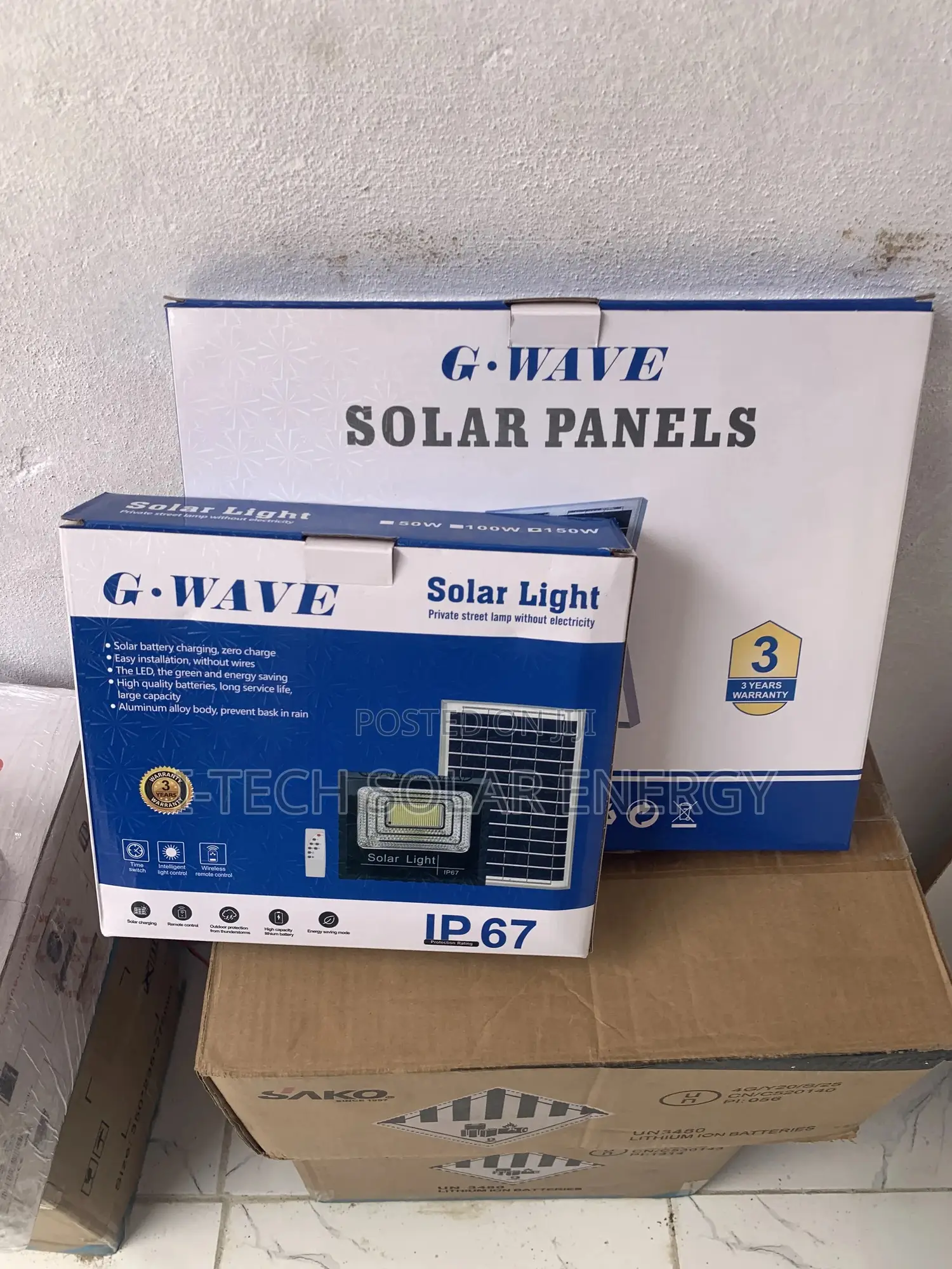 150w Solar Flood Lights With Panel Available