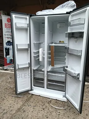 New Hisense Black Mirror Side by Side Fridge Dispenser (529l) Warranty