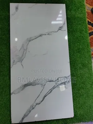 White and Grey Marble 60x120cm Glossy Polished Floor Tile
