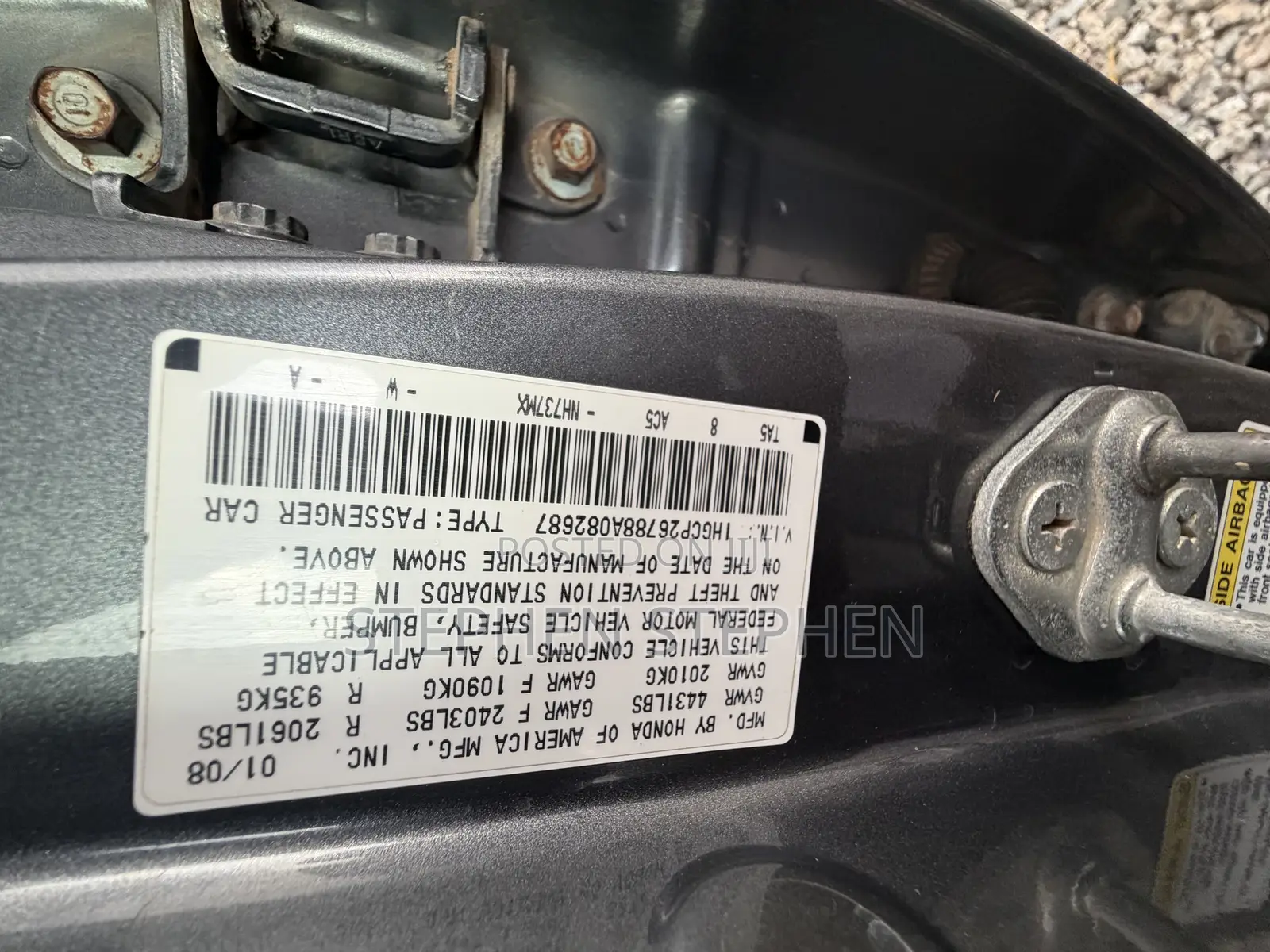 Honda Accord 2008 Gray