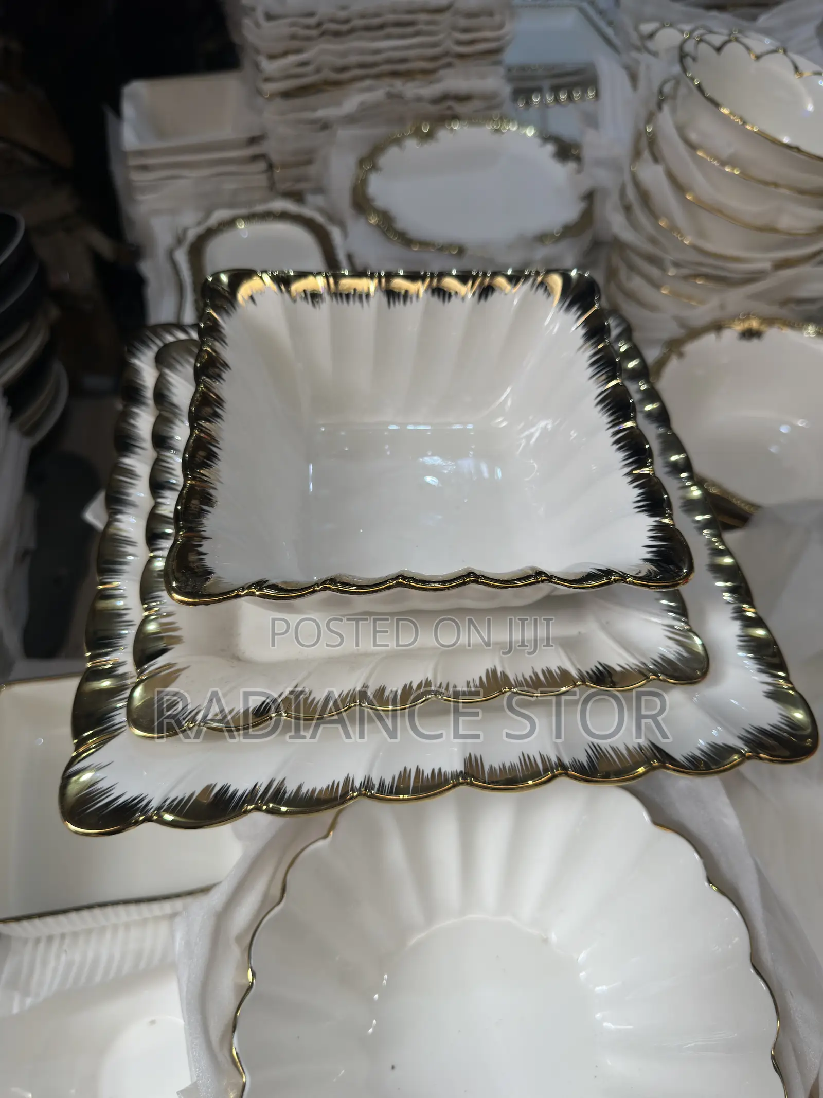 12 Pieces Ceramic Flat Plate