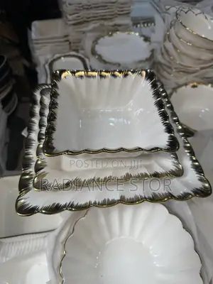 12 Pieces Ceramic Flat Plate