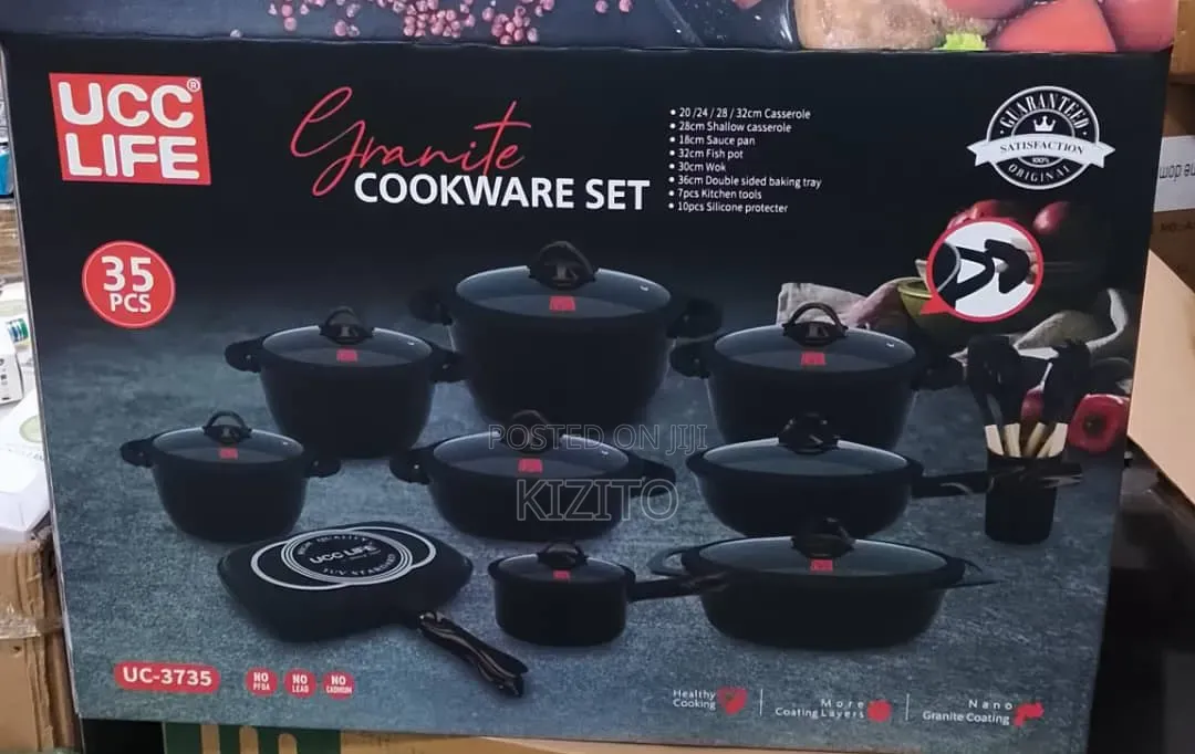 Ucc Life 35pics Granite Cookware Set