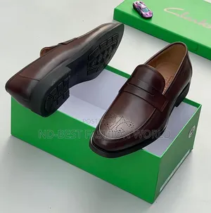 Brown Leather Clark Shoe