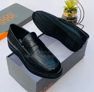 Black Oggi Leather Shoe