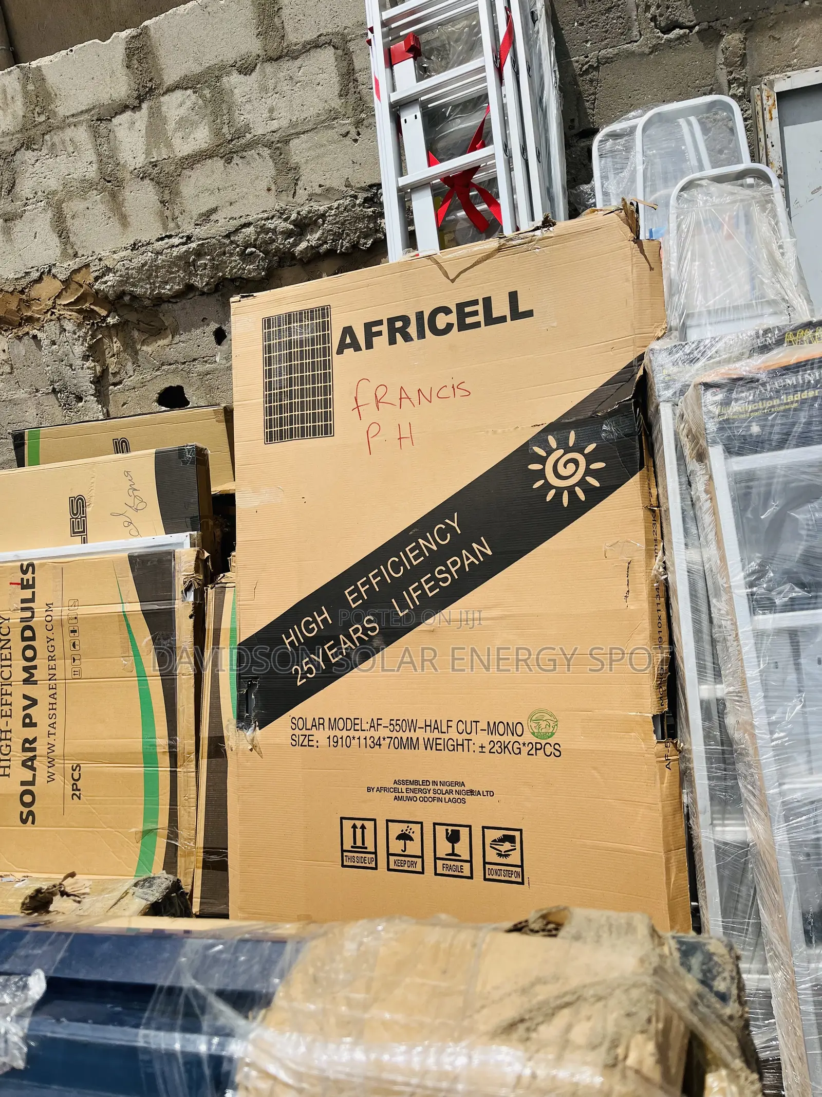 550watt Africell Solar Panel