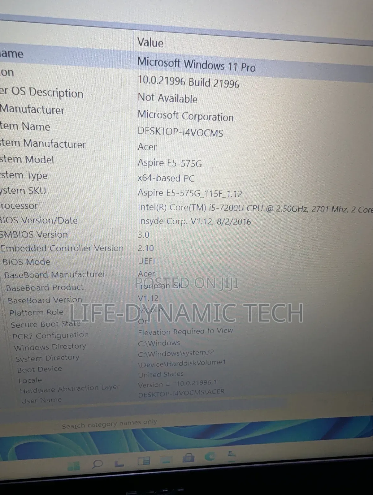 Laptop Acer Aspire E15 8GB Intel Core i5 SSD 256GB