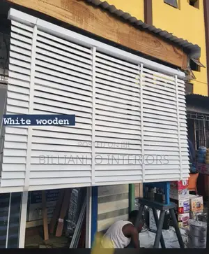 Pure White Wooden Blinds