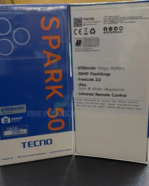New Tecno Spark 50 128 GB Black