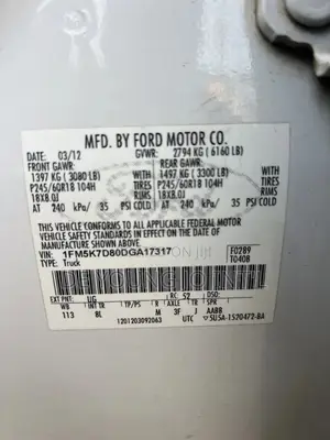 Ford Explorer 2012 White