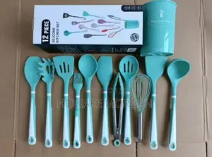 12pcs Full Silicone Cooking Spoon Set