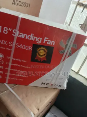 Nexus Nx-Sf5400b 18 Inch Standing Fan Powerful Cooling Airflow