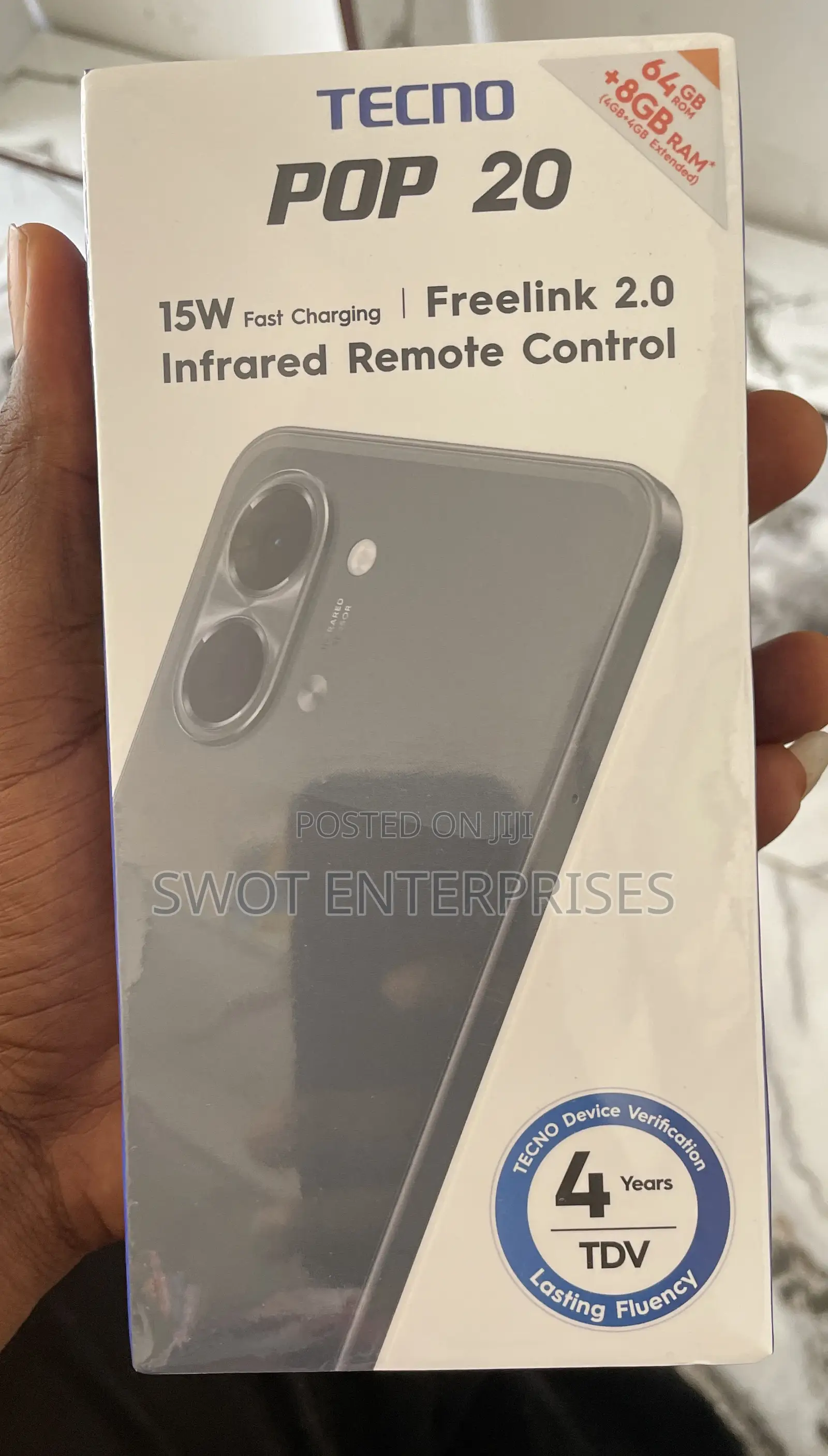 New Tecno Pop 20 64 GB Black