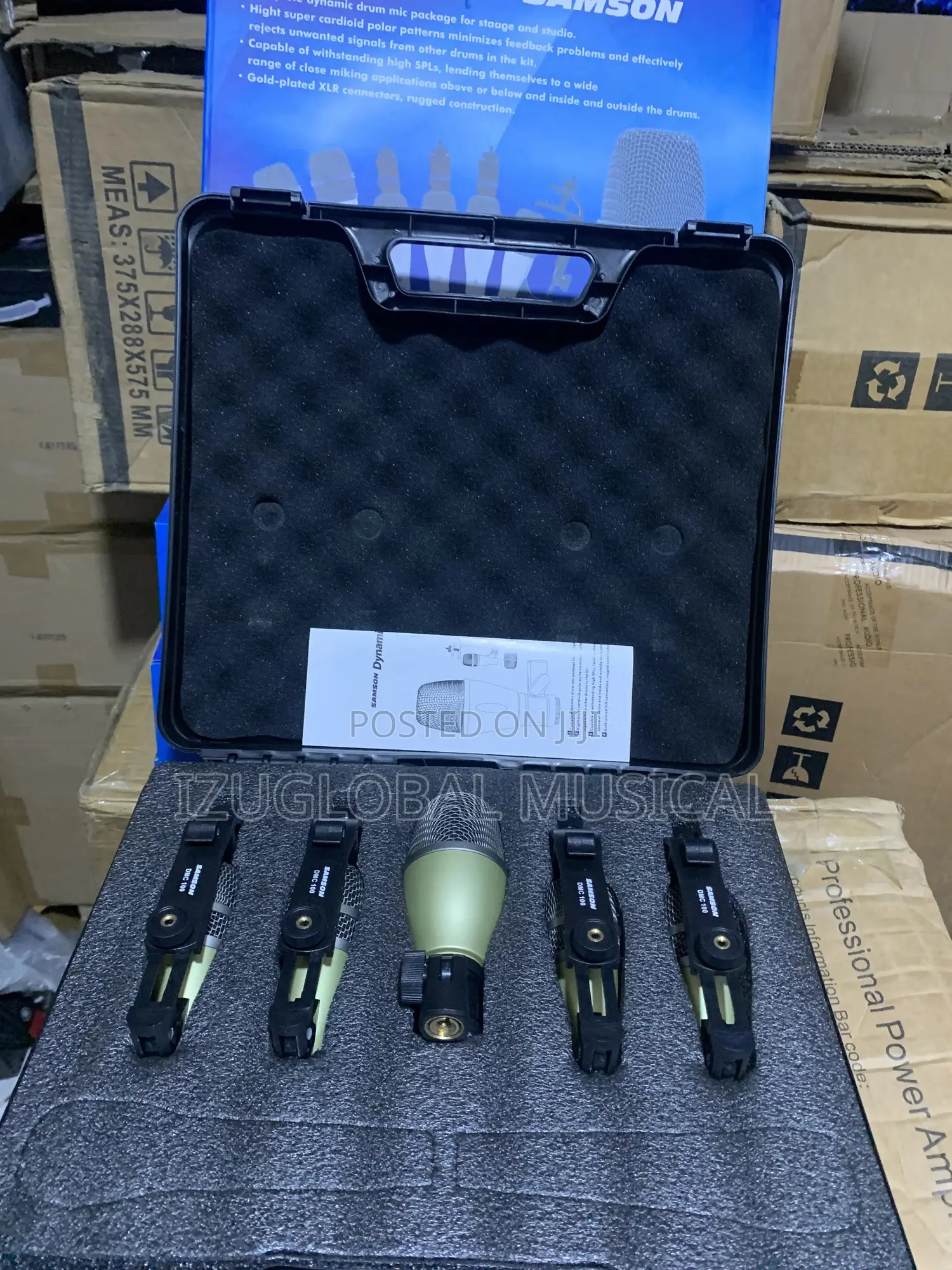 Samson Drumkits 5 Pieces Professional Microphone