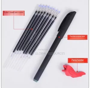 10pcs Kids Calligraphy Magic Fading Pens + Pen Case Holder