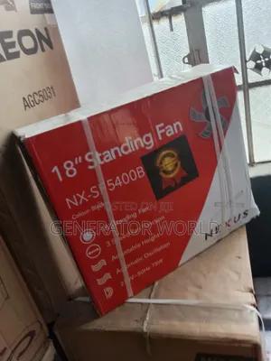 Nexus Nx-Sf5400b Silent Standing Fan With Powerful Air Delivery