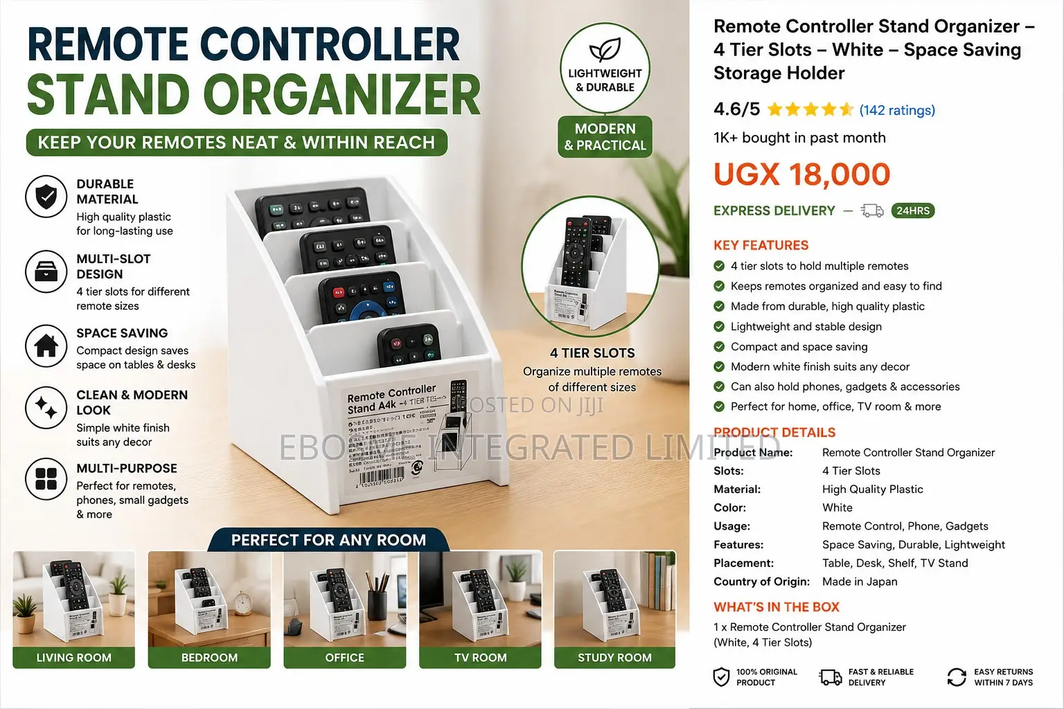 Remote Control Stand Organizer