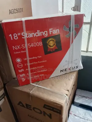 Nexus Standing Fan With Powerful Airflow Nx-Sf5400b Model