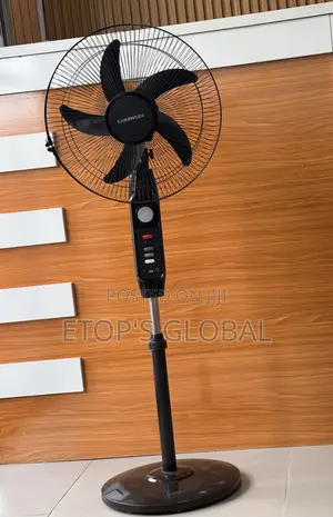 Charweek 16 Inches Solar Rechargeable Standing Fan