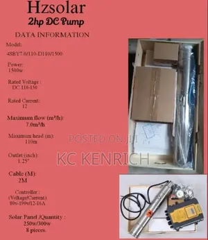 Solar Submersible Pumping Machine 2hp