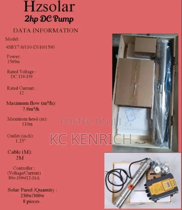 Solar Submersible Pumping Machine 2hp