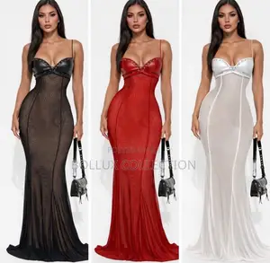 “Midnight Seduction” Mesh Mermaid Gown