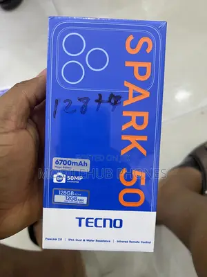 New Tecno Spark 50 128 GB Black