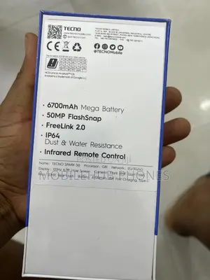 New Tecno Spark 50 128 GB Black