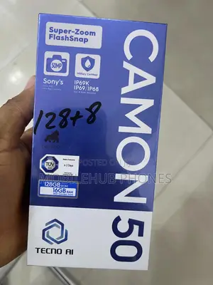 New Tecno Camon 50 256 GB Black