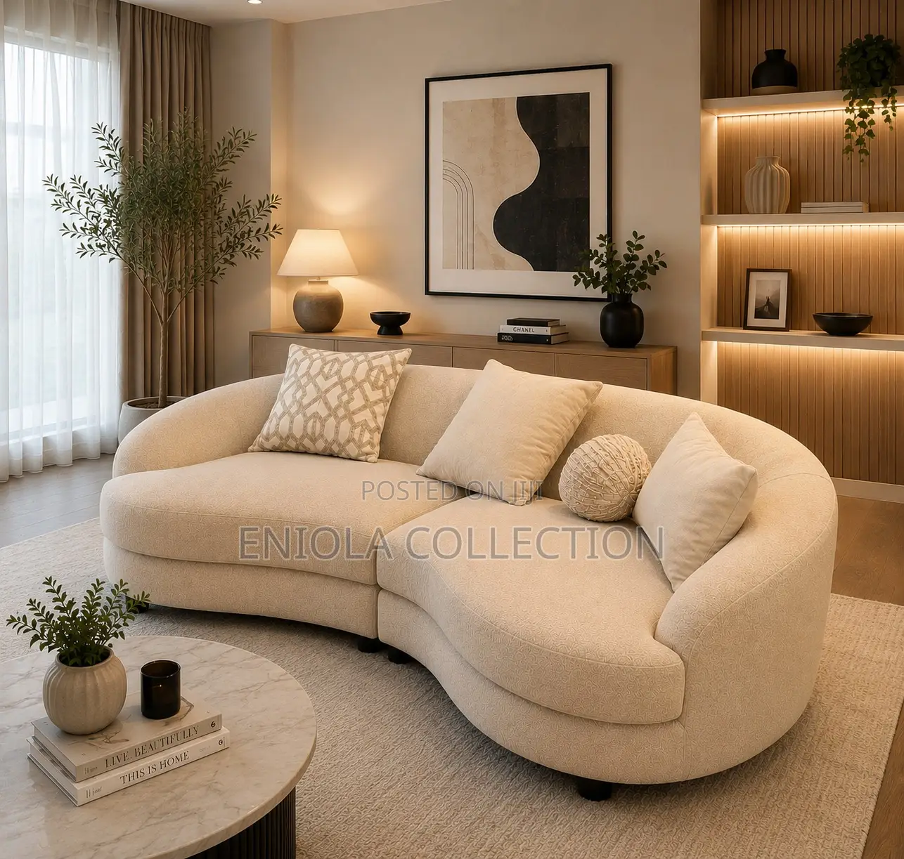 Modern Beige Cloud Sofa