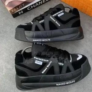 Naked Wolfe Black Platform Sneaker