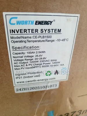 Cworth 100a 2.5kwh Solar Generator