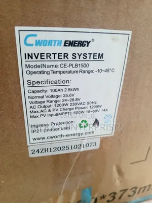 Cworth 100a 2.5kwh Solar Generator