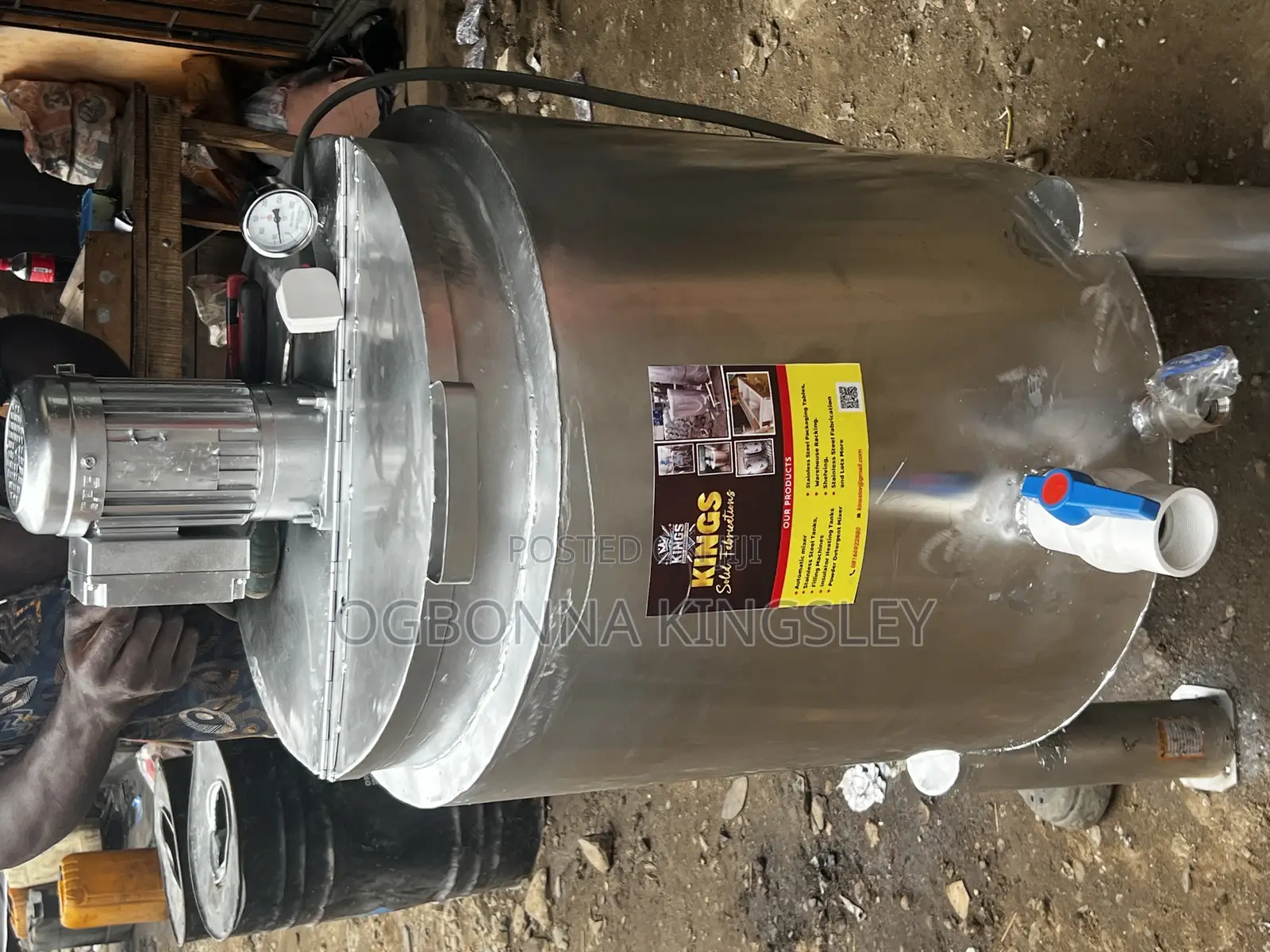 4 in 1 120ltr Double Jacketed Yogurt Pasteurizer